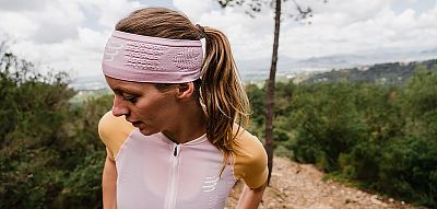 Compressport Headband On/Off roseate sportovní běžecká čelenka