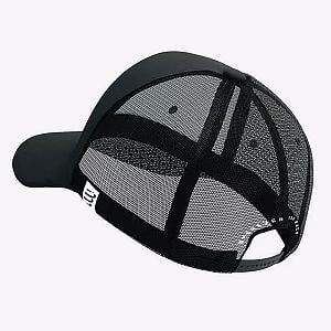 Compressport Trucker Cap Black Edition 2023 black/white sportovní kšiltovka prodyšná