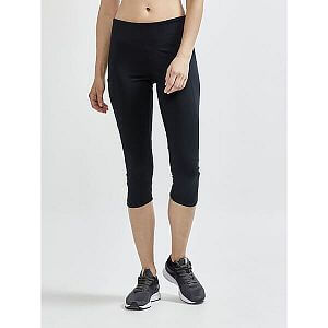 Craft ADV Essence Capri W black dámské elastické 3/4 kalhoty