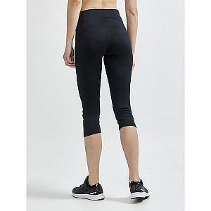 Craft ADV Essence Capri W black dámské elastické 3/4 kalhoty