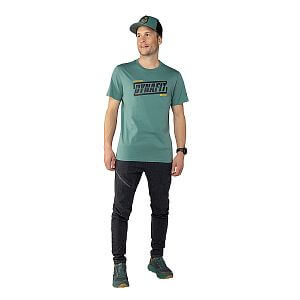 Dynafit Graphic Cotton T-Shirt Men atlantic pánské bavlněné volnočasové tričko