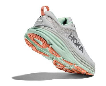 Hoka Bondi 8 W stardust / aqua breeze dámské běžecké tlumené silniční boty