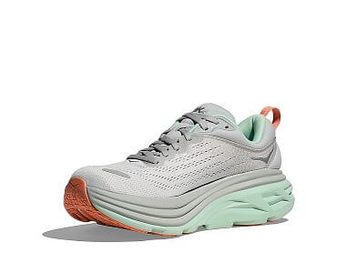 Hoka Bondi 8 W stardust / aqua breeze dámské běžecké tlumené silniční boty