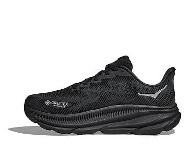 Hoka Clifton 9 GTX M black/black pánské nepromokavé běžecké silniční boty s membránou gore-tex