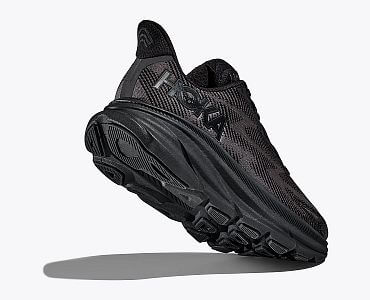 Hoka Clifton 9 Wide M black/black pánské široké běžecké silniční boty