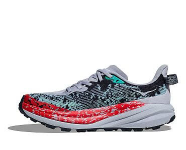 Hoka M Speedgoat 6 gull/stormy skies detail