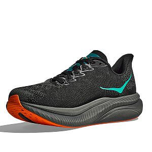 Hoka Mach 6 M black / electric tangerine pánské běžecké tempové silniční bot