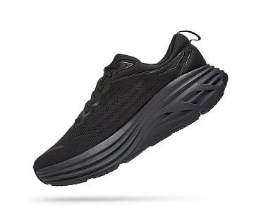 Hoka One One Bondi 8 Wide M black/black pánské tlumené silniční boty