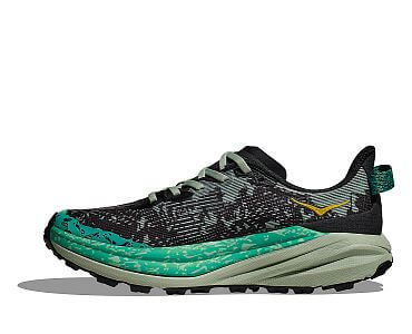 Hoka One One Speedgoat 6 W black / aloe vera dámské boty do terénu