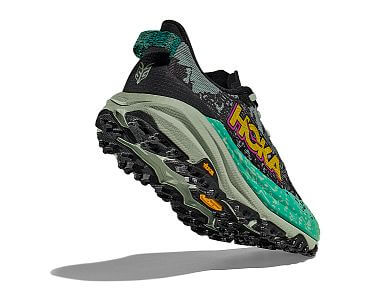 Hoka One One Speedgoat 6 W black / aloe vera dámské trailové boty