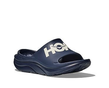 Hoka U Ora athletic Slide cloudless/stormy skies detail