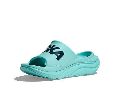 Hoka U Ora athletic Slide cloudless/stormy skies detail