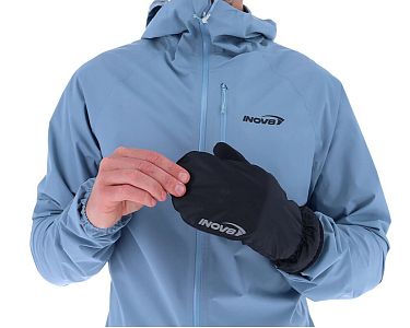 Inov-8 Waterproof Overmitt black unisex běžecké převlekové rukavice