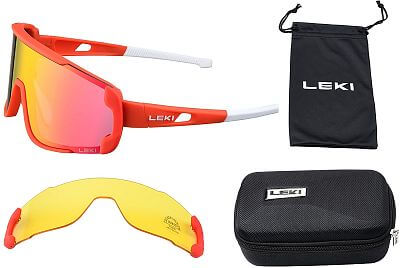 Leki Storm Magnetic, red-rainbow-sulfur yellow obsah balení sportovní brýle