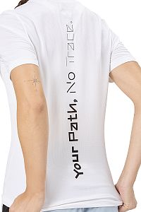 NNormal Woman's Race T-Shirt white nápis záda