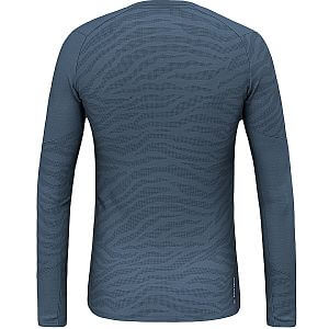 Salewa Cristallo Warm AMR L/S Tee M dark denim zadní strana