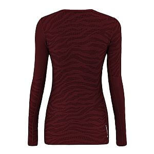 Salewa Cristallo Warm AMR L/S Tee W syrah zadní strana