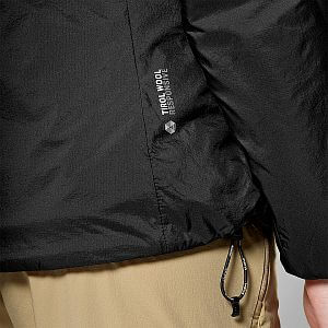 Salewa Puez Catinaccio 2 Tirolwool Responsive Hooded JKT W black out  detail