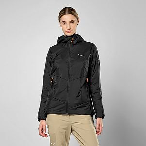 Salewa Puez Catinaccio 2 Tirolwool Responsive Hooded JKT W black out  detail