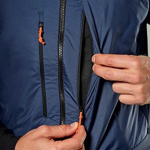 Salewa Sella Durastretch/Tirolwool Responsive Hybrid Vest M dark denim detail kapsa na vestě