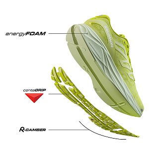 Salomon Aero Glide 2 M sulphur spring / sunny lime / white jade pánské běžecké silniční boty