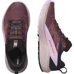 Salomon Sense Ride 5 GTX W catawba grape / orchid bouquet / cherry tomato dámské trailové boty s Gore-tex membránou