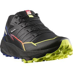 Salomon Thundercross Gore-Tex Blue Fire U black / surf the web / safety yellow unisex trailové boty s GTX nejen do bláta