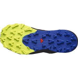 Salomon Thundercross Gore-Tex Blue Fire U black / surf the web / safety yellow unisex trailové boty s GTX nejen do bláta