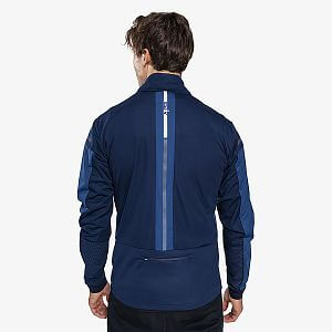 Swix Dynamo Jacket M lake blue/dark navy pánská bunda na běžky zadní pohled