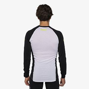 Swix tričko RaceX Classic Long Sleeve M black/lime pánské funkční tričko s dlouhým rukávem