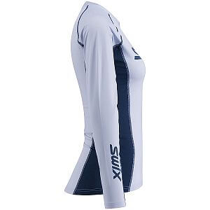 Swix tričko RaceX Dry Long Sleeve W heather / lake blue dámské funkční tričko s dlouhým rukávem boční pohled