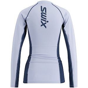 Swix tričko RaceX Dry Long Sleeve W heather / lake blue dámské funkční tričko s dlouhým rukávem