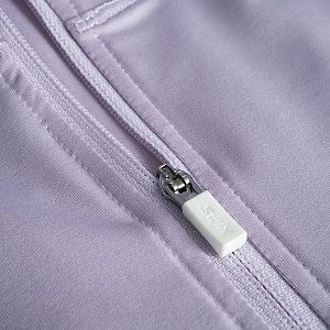 Swix tričko se stojáčkem RaceX Dry W dusty purple / light purple dámské funkční tričko detail zip