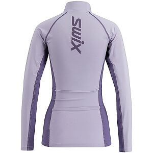 Swix tričko se stojáčkem RaceX Dry W dusty purple / light purple dámské sportovní funkční tričko