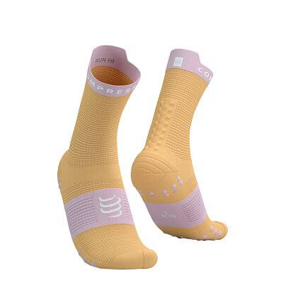 Compressport Pro Racing Socks V4.0 Run High buff orange / roseate