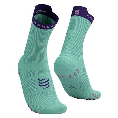 Compressport Pro Racing Socks V4.0 Run High shell blue/purple