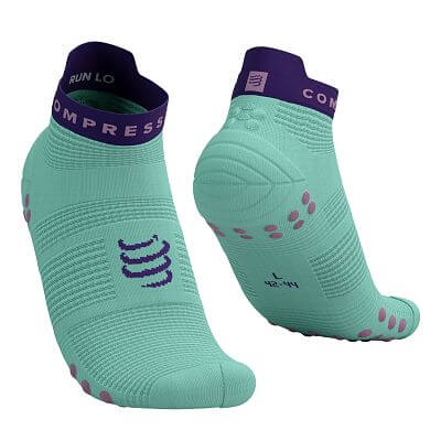 Compressport Pro Racing Socks V4.0 Run Low shell blue/purple