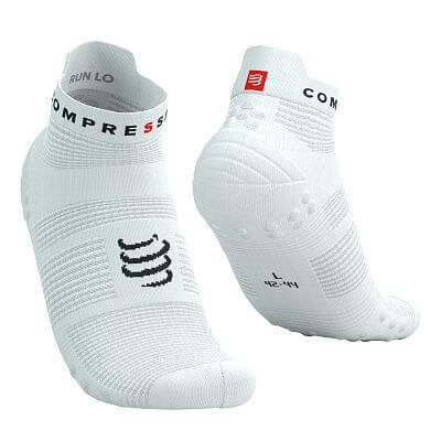 Compressport Pro Racing Socks V4.0 Run Low white/black