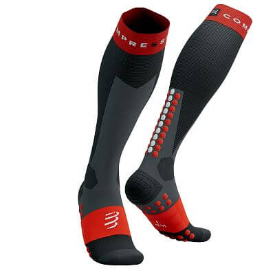 Compressport Ski Touring Full Socks black / core red