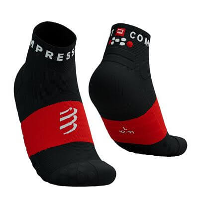 Compressport Ultra Trail Low Socks black/red