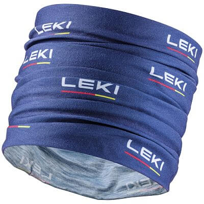 Leki Multiscarf navy blue /white