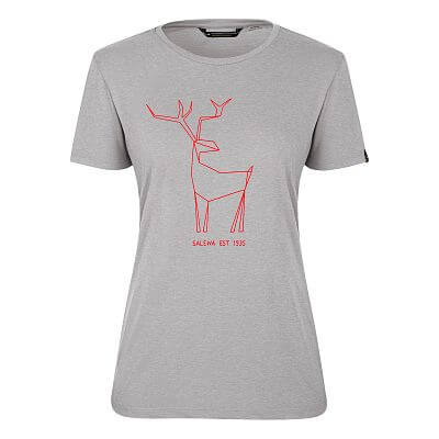 Salewa Big Deer SS Tee W heather grey