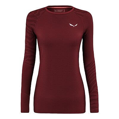 Salewa Cristallo Warm AMR L/S Tee W syrah