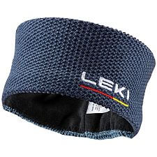 Leki Wool Headband dark denim / white / poppy red